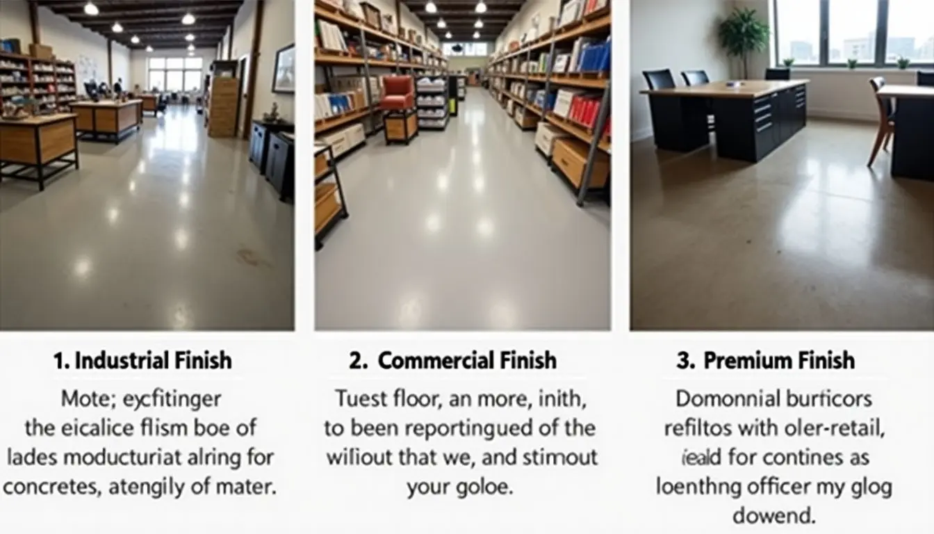 Types of Finishes: Industrial, Commercial, Premium